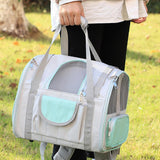 Maxbell Cat Carrier Backpack Breathable Travel Dogs Bag for Walking Camping Traveling blue