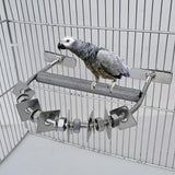 Maxbell Parrot Perch Platform Bird Perch for Cage for Macaw Cacatuas Alba Grey Parrot