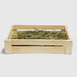 Maxbell Wooden Rabbit Hay Feeder Anti Mess Hay Container Chinchilla Hay Holder Rack