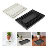 Maxbell Reptile Water Bowl Decorative Reptile Feeder for Frog Bearded Dragon Hamster XL black