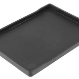 Maxbell Reptile Water Bowl Decorative Reptile Feeder for Frog Bearded Dragon Hamster XL black