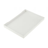 Maxbell Reptile Water Bowl Decorative Reptile Feeder for Frog Bearded Dragon Hamster M white