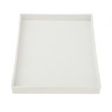 Maxbell Reptile Water Bowl Decorative Reptile Feeder for Frog Bearded Dragon Hamster M white