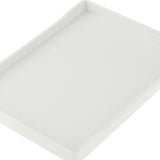 Maxbell Reptile Water Bowl Decorative Reptile Feeder for Frog Bearded Dragon Hamster M white