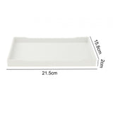 Maxbell Reptile Water Bowl Decorative Reptile Feeder for Frog Bearded Dragon Hamster M white