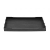 Maxbell Reptile Water Bowl Decorative Reptile Feeder for Frog Bearded Dragon Hamster L black
