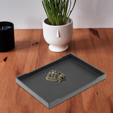 Maxbell Reptile Water Bowl Decorative Reptile Feeder for Frog Bearded Dragon Hamster L black