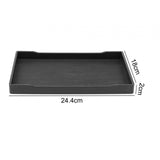 Maxbell Reptile Water Bowl Decorative Reptile Feeder for Frog Bearded Dragon Hamster L black