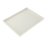 Maxbell Reptile Water Bowl Decorative Reptile Feeder for Frog Bearded Dragon Hamster L white