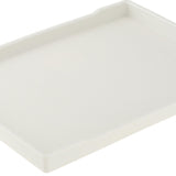 Maxbell Reptile Water Bowl Decorative Reptile Feeder for Frog Bearded Dragon Hamster L white