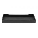 Maxbell Reptile Water Bowl Decorative Reptile Feeder for Frog Bearded Dragon Hamster S black