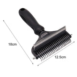 Maxbell Pet Grooming Comb Shedding Pet Supplies Hair Remover Thinning Comb Dog Puppy Black