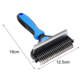 Maxbell Pet Grooming Comb Shedding Pet Supplies Hair Remover Thinning Comb Dog Puppy Blue