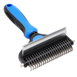 Maxbell Pet Grooming Comb Shedding Pet Supplies Hair Remover Thinning Comb Dog Puppy Blue