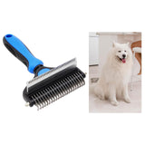 Maxbell Pet Grooming Comb Shedding Pet Supplies Hair Remover Thinning Comb Dog Puppy Blue