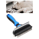 Maxbell Pet Grooming Comb Shedding Pet Supplies Hair Remover Thinning Comb Dog Puppy Blue