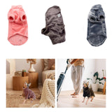 Maxbell Hairless Cat Pullover Sweater Fleece Warm Sweater for Cat Costume Daily Wear Pink