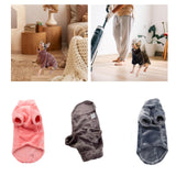 Maxbell Hairless Cat Pullover Sweater Fleece Warm Sweater for Cat Costume Daily Wear Pink