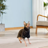 Maxbell Hairless Cat Pullover Sweater Fleece Warm Sweater for Cat Costume Daily Wear Gray