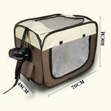 Maxbell Cats Dogs Dryer Cage Travel Carrier Pet Hair Drying Box for Bath Shower Room L