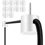 Maxbell 6 Pieces Modern Ceiling Hooks Home Mounting Hardware Hanging Lamp Cable Hook White