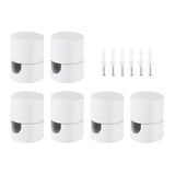 Maxbell 6 Pieces Modern Ceiling Hooks Home Mounting Hardware Hanging Lamp Cable Hook White