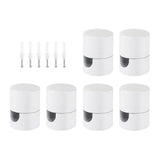 Maxbell 6 Pieces Modern Ceiling Hooks Home Mounting Hardware Hanging Lamp Cable Hook White