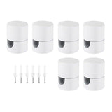 Maxbell 6 Pieces Modern Ceiling Hooks Home Mounting Hardware Hanging Lamp Cable Hook White