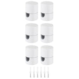 Maxbell 6 Pieces Modern Ceiling Hooks Home Mounting Hardware Hanging Lamp Cable Hook White