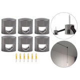 Maxbell 6 Pieces Modern Ceiling Hooks for Pendant Light Easy Installation Cable Hook Black