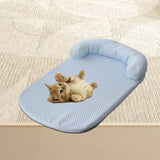 Maxbell Dog Cooling Mat Pet Crate Pad Summer Pet Sleeping Mat for Kitten Dogs Crates M