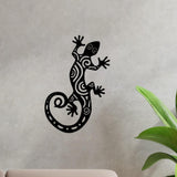 Maxbell Metal Gecko Wall Decor Home Decor Simple Ornament for Yard Living Room Fence