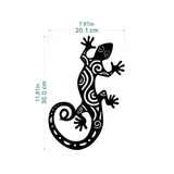 Maxbell Metal Gecko Wall Decor Home Decor Simple Ornament for Yard Living Room Fence