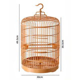 Maxbell Parrot Birdcage Hanging Pet House Dometop Cage for Macaw Canary African Grey