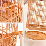 Maxbell Parrot Birdcage Hanging Pet House Dometop Cage for Macaw Canary African Grey