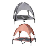 Maxbell Elevated Bed with Canopy Wear Resistant Pet Cot for Indoor Outdoor Beach Grey