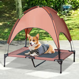 Maxbell Elevated Bed with Canopy Wear Resistant Pet Cot for Indoor Outdoor Beach Coffee