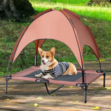 Maxbell Elevated Bed with Canopy Wear Resistant Pet Cot for Indoor Outdoor Beach Coffee