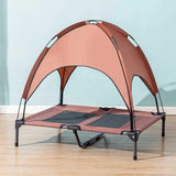 Maxbell Elevated Bed with Canopy Wear Resistant Pet Cot for Indoor Outdoor Beach Coffee
