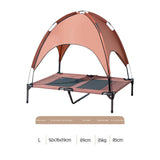 Maxbell Elevated Bed with Canopy Wear Resistant Pet Cot for Indoor Outdoor Beach Coffee