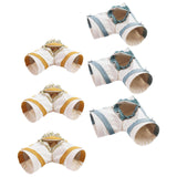 Maxbell Hamster Hideout Portable Habitat Guinea Pig Tunnel for Small Pets Ferret Rat M Blue