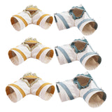 Maxbell Hamster Hideout Portable Habitat Guinea Pig Tunnel for Small Pets Ferret Rat M Blue