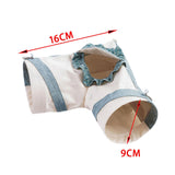 Maxbell Hamster Hideout Portable Habitat Guinea Pig Tunnel for Small Pets Ferret Rat S Blue