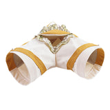 Maxbell Hamster Hideout Portable Habitat Guinea Pig Tunnel for Small Pets Ferret Rat L Yellow
