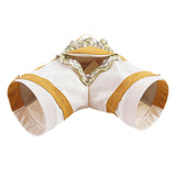 Maxbell Hamster Hideout Portable Habitat Guinea Pig Tunnel for Small Pets Ferret Rat L Yellow