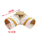 Maxbell Hamster Hideout Portable Habitat Guinea Pig Tunnel for Small Pets Ferret Rat L Yellow