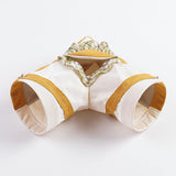 Maxbell Hamster Hideout Portable Habitat Guinea Pig Tunnel for Small Pets Ferret Rat S Yellow