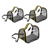 Maxbell Small Animal Travel Bag Clear Guinea Pig Carrier Bag for Chinchilla Squirrel M