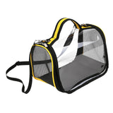 Maxbell Small Animal Travel Bag Clear Guinea Pig Carrier Bag for Chinchilla Squirrel M