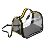 Maxbell Small Animal Travel Bag Clear Guinea Pig Carrier Bag for Chinchilla Squirrel M